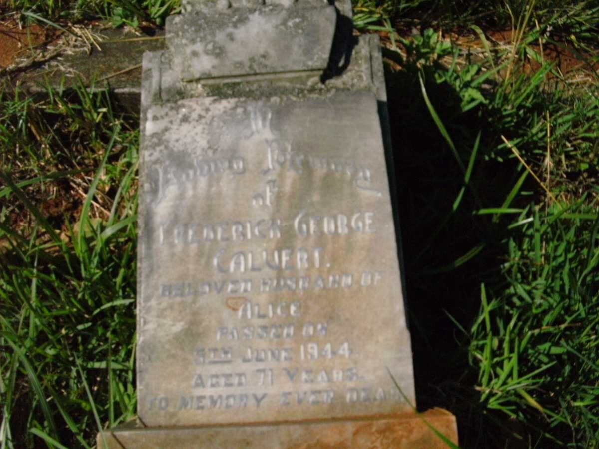 CALVERT Frederick George -1944