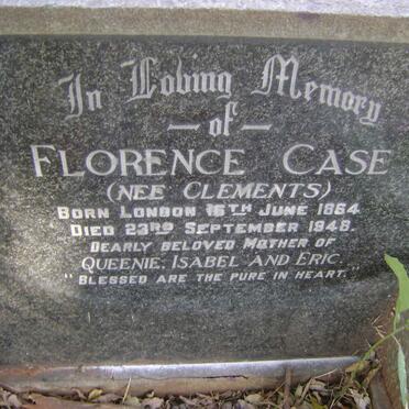 CASE Florence nee CLEMENTS 1864-1948