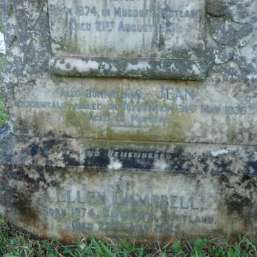 CAMPBELL Ellen 1874-1943 :: CAMPBELL Jean -1936