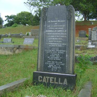 CATELLA Annibale -1945 &amp; Kathleen Anne -1971 :: CATELLA Rolando Antony 1945-1975