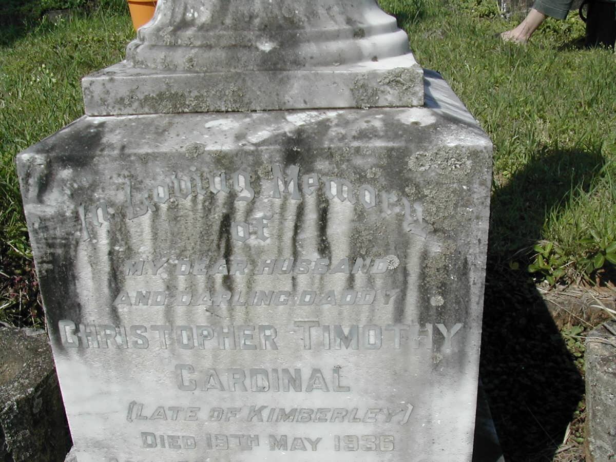 CARDINAL Christopher Timothy -1936