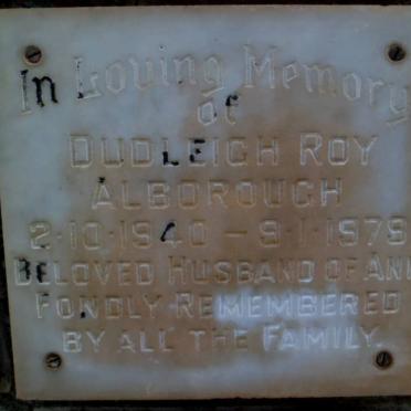 ALBOROUGH Dudleigh Roy 1940-1979