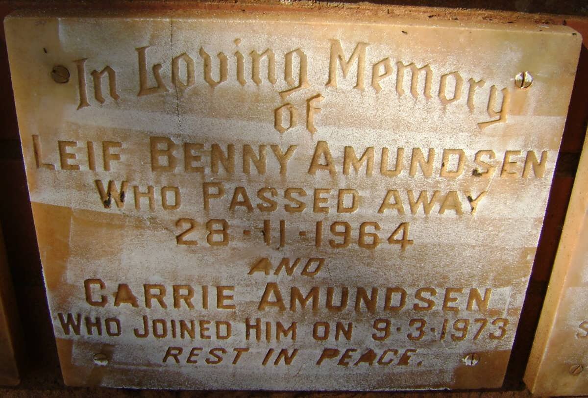 AMUNDSEN Leif Benny -1964 &amp; Carrie -1973