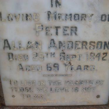 ANDERSON Peter Allan -1942