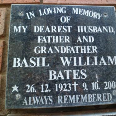 BATES Basil William 1923-2002
