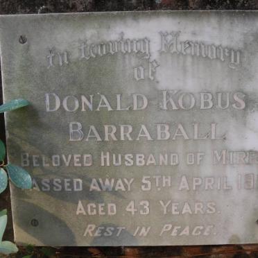 BARRABALL Donald Kobus -1960