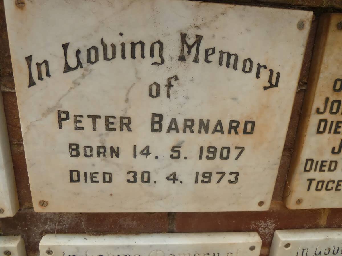 BARNARD Peter 1907-1973