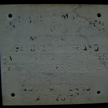 BARNSLEY Peter Charles -1976