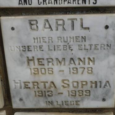 BARTL Hermann 1906-1978 &amp; Herta Sophia 1913-1989