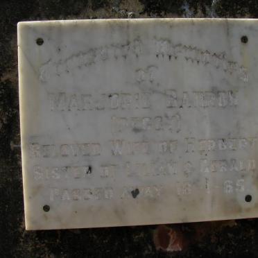 BARRON Marjorie -1965