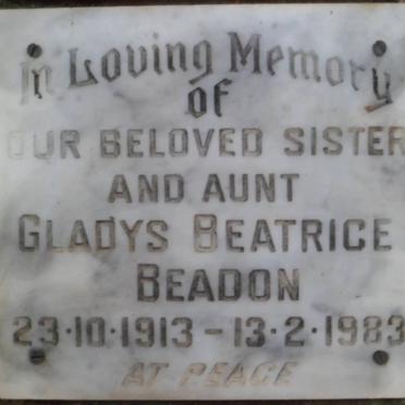 BEADON Gladys Beatrice 1913-1983
