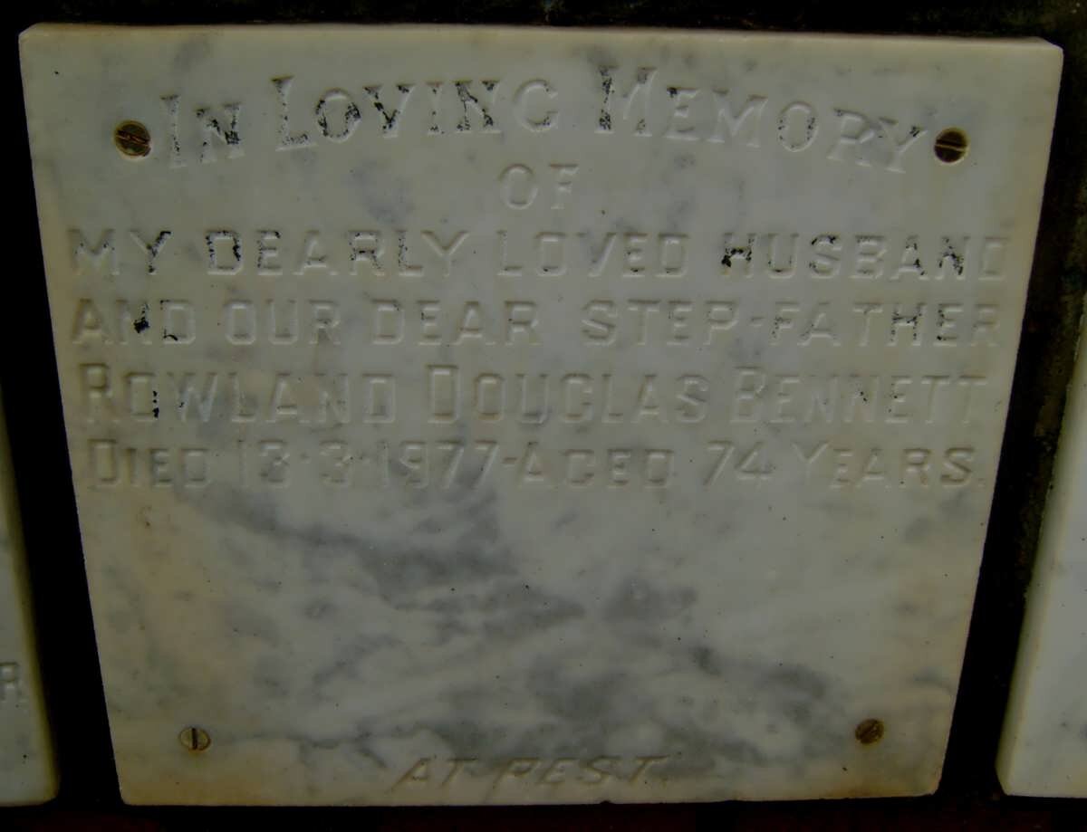 BENNETT Rowland Douglas -1977