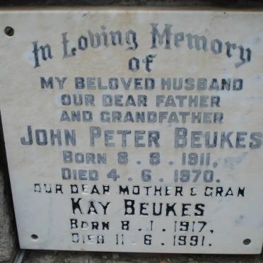 BEUKES John Peter 1911-1970 &amp; Kay 1917-1991