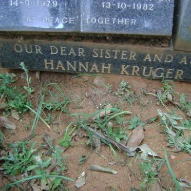 BEUKMAN Martin 1911-1982 &amp; Vera 1913-1979 :: KRUGER Hannah