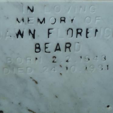 BEARD Dawn Florence 1948-1991