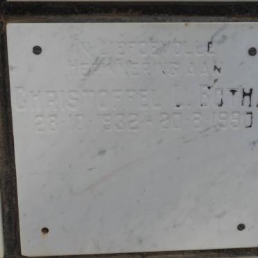 BOTHA Christoffel L. 1932-1990