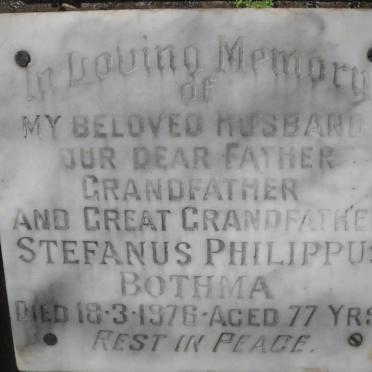 BOTHMA Stefanus Philippus -1976