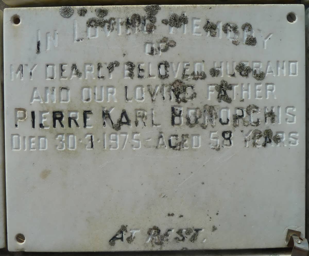 BONORCHIS Pierre Karl -1975