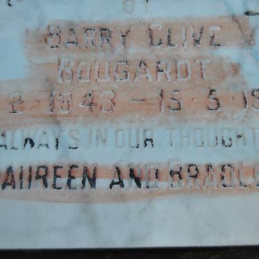 BOUGARDT Barry Clive 1943-1988