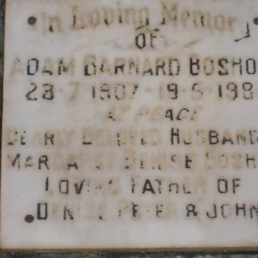 BOSHOFF Adam Barnard 1907-1982