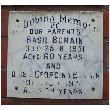 BORAIN Basil  -1951 &amp; Louisa Georgina -1974