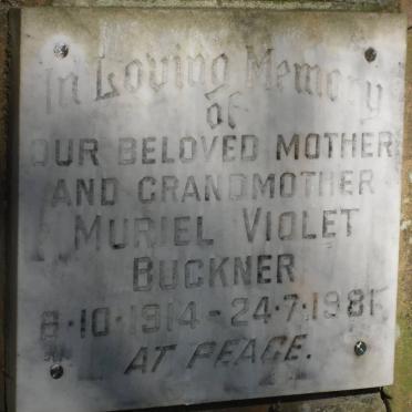 BUCKNER Muriel Violet 1914-1981