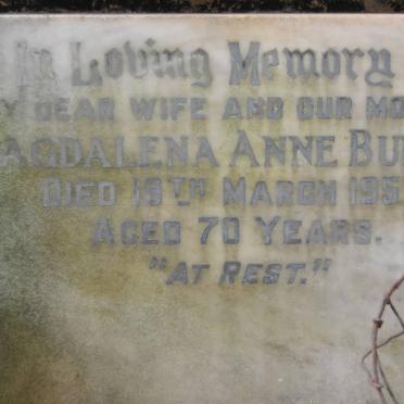 BURDON Magdalena Anne -1957
