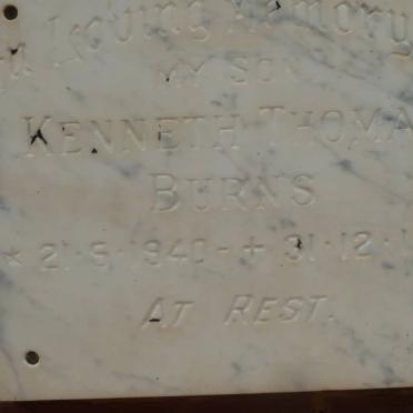 BURNS Kenneth Thomas 1940-1971