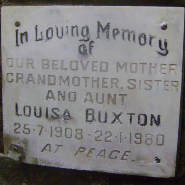 BUXTON Louisa 1908-1980