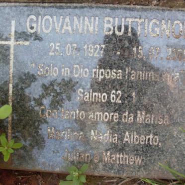 BUTTIGNON Giovanni 1927-2005
