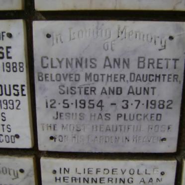 BRETT Glynnis Ann 1954-1982