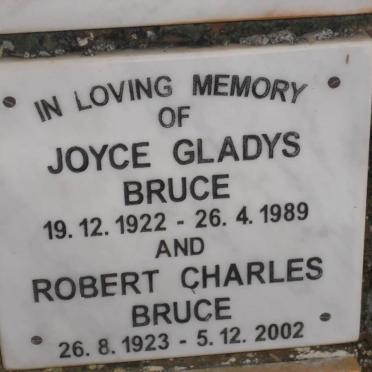 BRUCE Robert Charles 1923-2002 &amp; Joyce Gladys 1922-1989