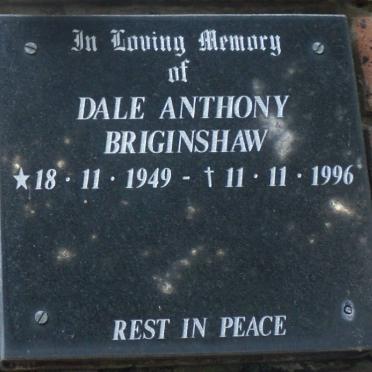 BRIGINSHAW Dale Anthony 1949-1996