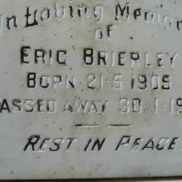 BRIERLEY Eric 1905-1975