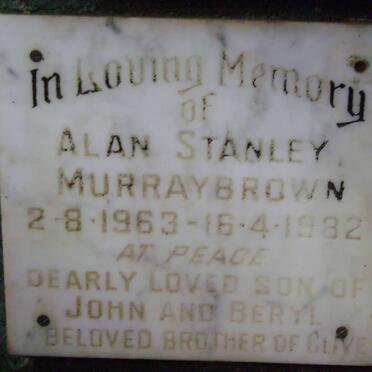 BROWN Alan Stanley Murray 1963-1982