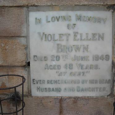 BROWN Violet Ellen -1949