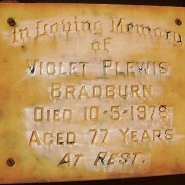 BRADBURN Violet Plewis -1976