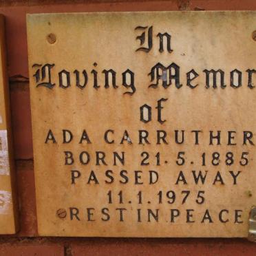 CARRUTHERS Ada 1885-1975