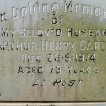 CARTER Arthur Henry -1974