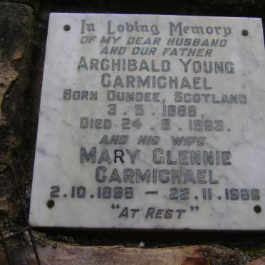 CARMICHAEL Archibald Young 1888-1963 &amp; Mary Glennie 1898-1966