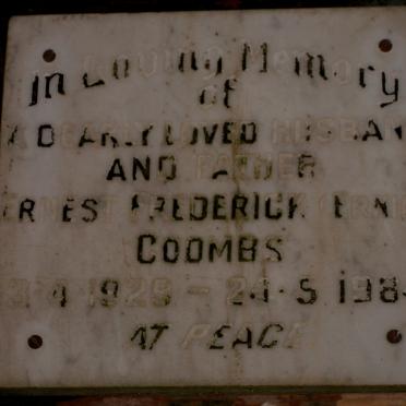 COOMBS Ernest Frederick 1929-1984