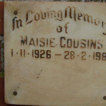 COUSINS Maisie 1926-1988