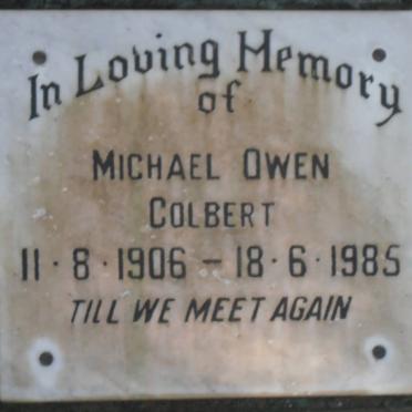 COLBERT Michael Owen 1906-1985
