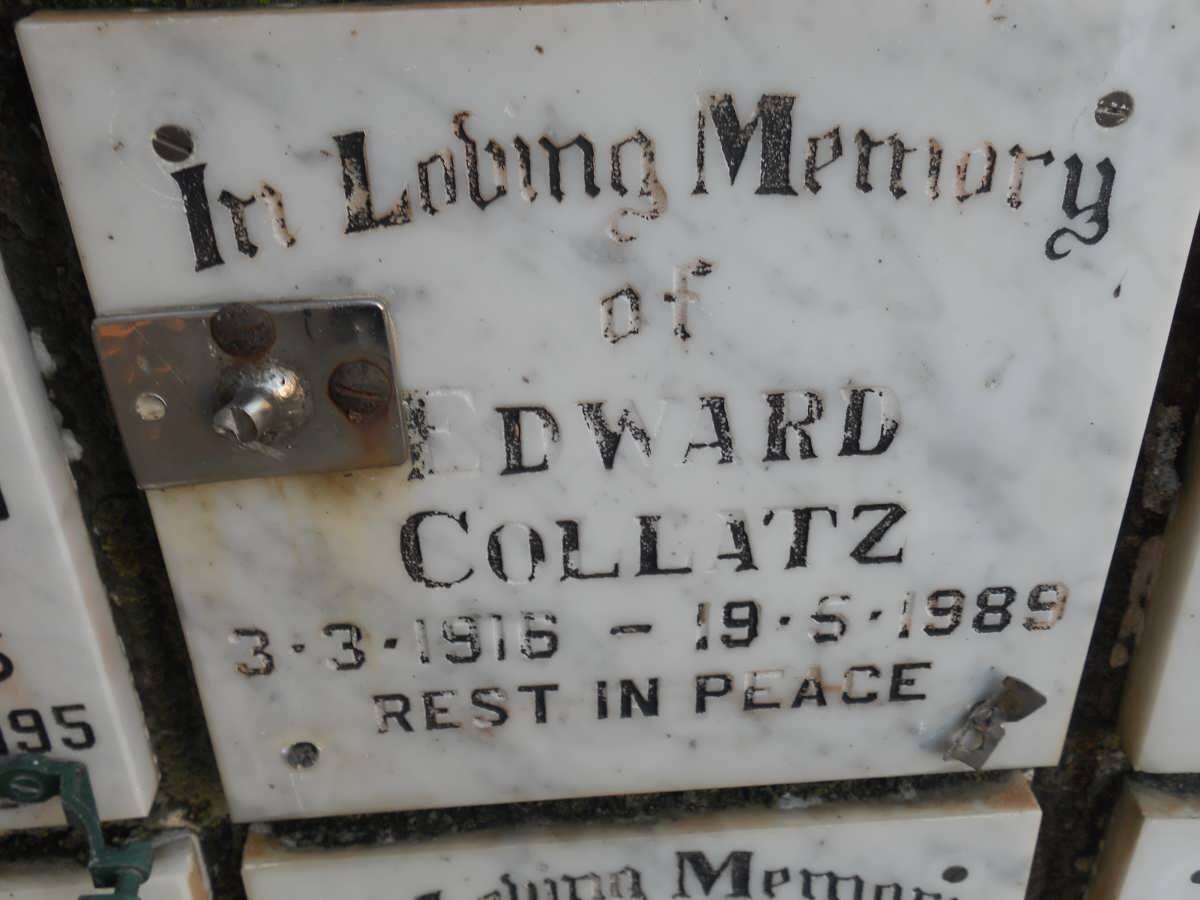 COLLATZ Edward 1916-1989