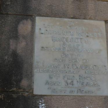 CROCKETT Lawrence Robert -1946