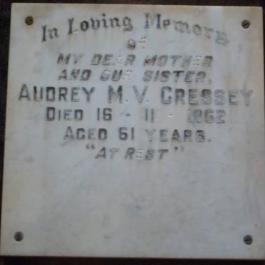 CRESSEY Audrey M.V. -1962