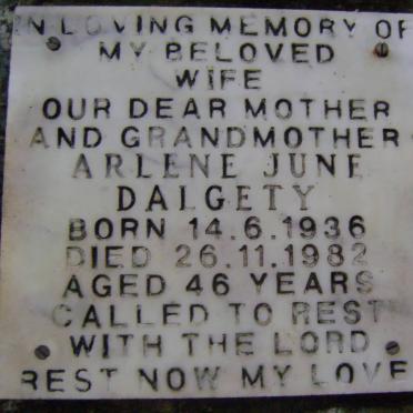 DALGETY Arlene June 1936-1982