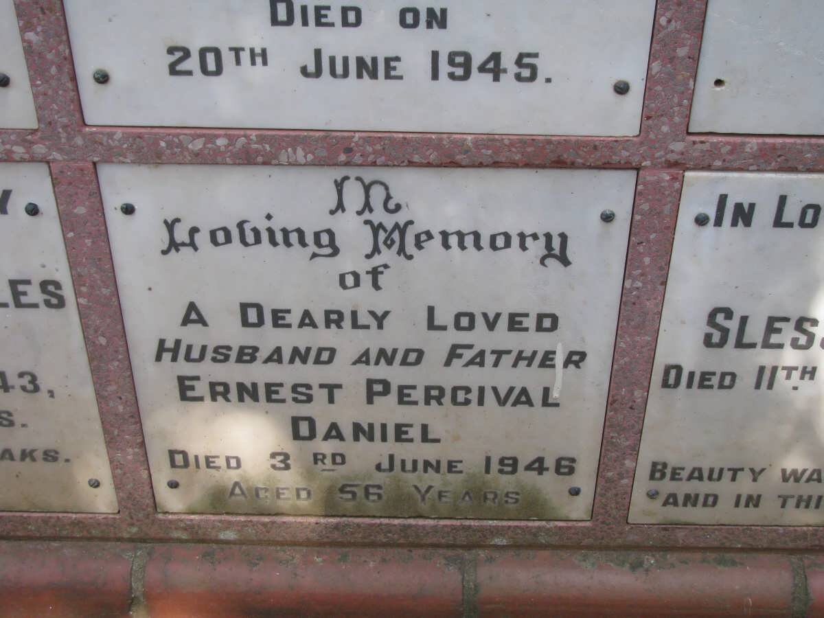 DANIEL Ernest Percival -1946