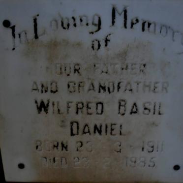 DANIEL Wilfred Basil 1911-1985