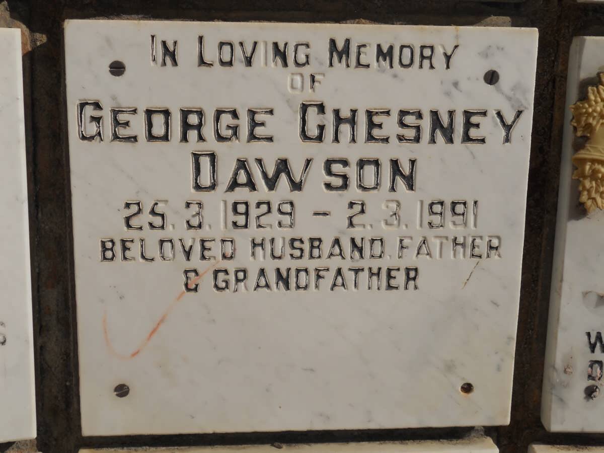 DAWSON George Chesney 1929-1991
